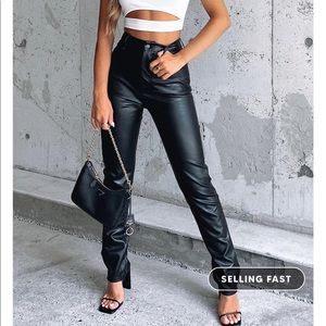 WHITE FOX BOUTIQUE LEATHER PANTS
